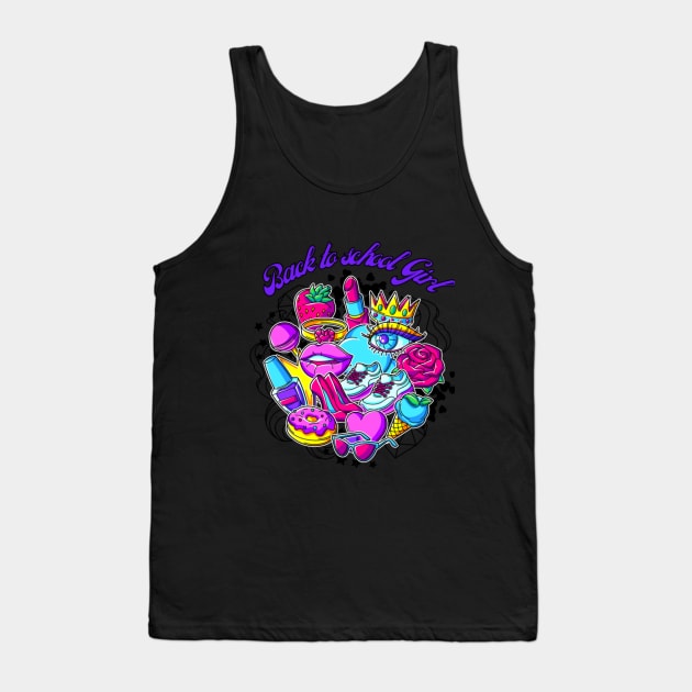 Back to school girl Tank Top by Olivka Maestro